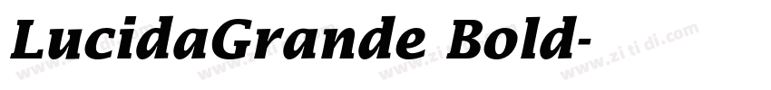 LucidaGrande Bold字体转换